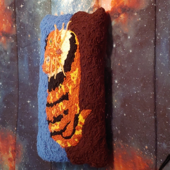 Homemade Calico Cat Accent Pillow - Picture 2 of 3